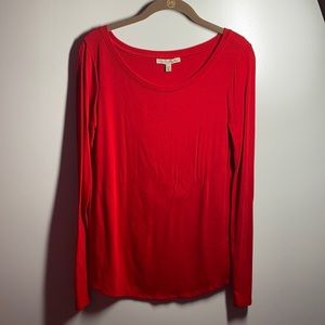 Red long sleeved shirt